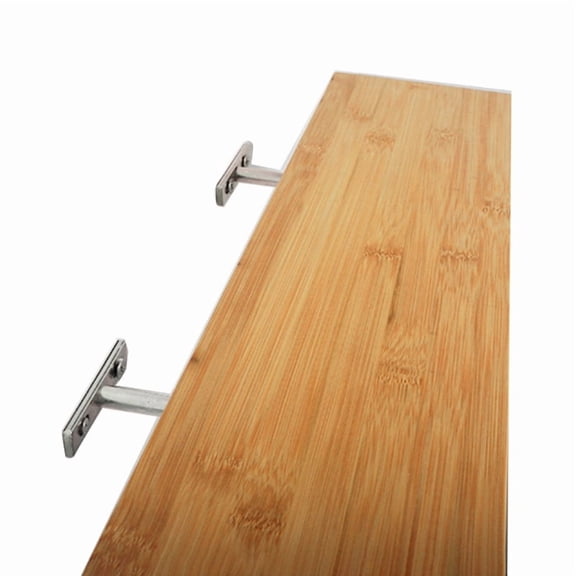 4pcs Concealed Shelf Supports with Screws Reliable & Rust Resistant Bracket Set