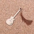 thumbnail image 2 of Shisuyan Guitar Shape Bamboo Bookmark Creative Book Mark Decoration Bamboo Page-marker, 2 of 9