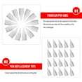 thumbnail image 6 of 20pcs Pen Fountain Pen Pens Fountain Pen Replacement Nibs Practical Stationeries Pen Accessories Pen Tips For Students Pen Replacement Tips Pen Replacement Nibs Replacement Head Metal Sharp Po, 6 of 6