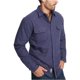 thumbnail image 2 of Chaqueta tipo camisa con forro polar resistente a la intemperie para hombre, azul, grande Weatherproof Chaqueta de camisa, 2 of 2