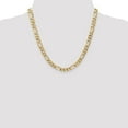 thumbnail image 2 of Real 14kt Yellow Gold 7mm Flat Figaro Chain; 20 inch; Lobster Clasp; for Adults and Teens; for Women and Men, 2 of 5