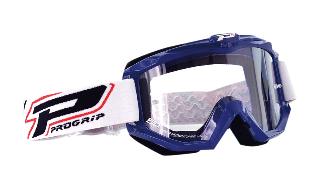 PRO Grip Goggles Tear Off Lens Clear Blue Yellow Smoke Green Pink Orange Progrip 