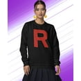 thumbnail image 2 of Team Rocket Inspired Shirt Costume Halloween Shirts for Women Sweatshirt Small Black, 2 of 6