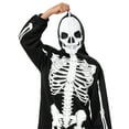 thumbnail image 5 of Joyfy Halloween Adult Men's Skeleton Costume, Plush Skeleton Pajamas Zipper Onesie Costume for Halloween Theme Party, 5 of 8