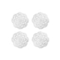 thumbnail image 1 of 4PCS 8.6 Inch Doilies Crochet Round Lace Doily Handmade Placemats Cotton Crocheted Coasters (White) js, 1 of 5