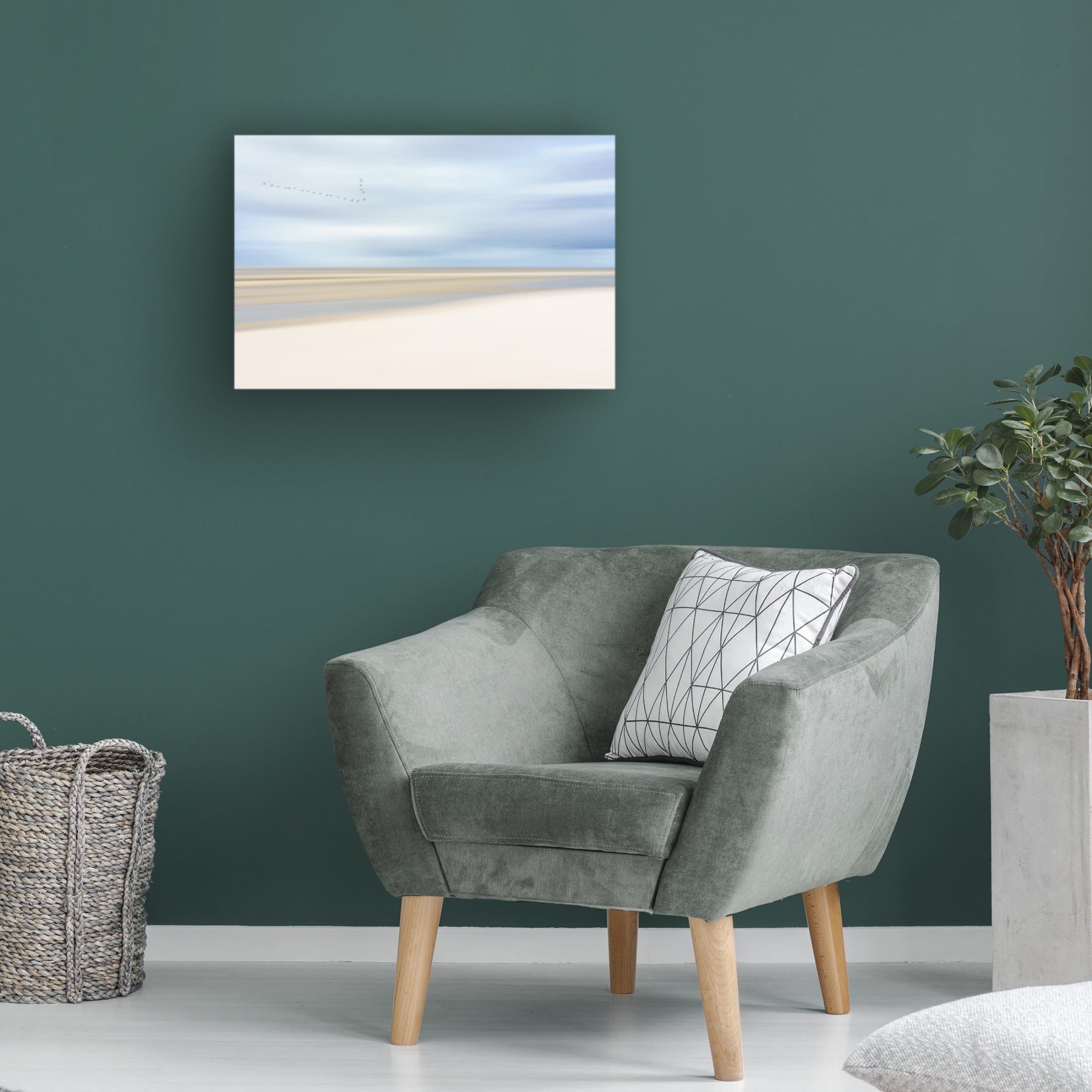 Canvas Wall Art - Dieter Reichelt 'At The Ocean Iii' Wall Art for Living Room, Bedroom, or Office Décor by Trademark Fine Art - 47 x 30 Inches