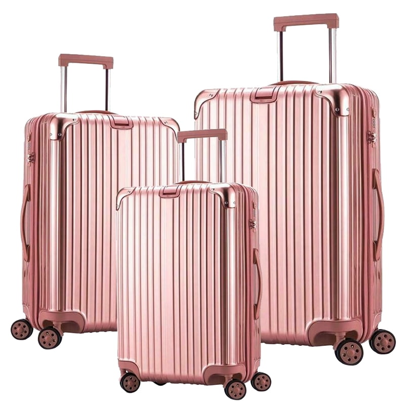 rose gold luggage carry on