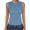 Light Blue, variant on TEAJOPSUU Ribbed Tank Tops for Women Sleeveless Round Neck Tops Slim Fitted Solid Color Blouses Shirts Burgundy