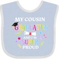 thumbnail image 3 of Inktastic My Cousin Graduated and I'm Super Proud Boys or Girls Baby Bib, 3 of 4