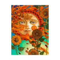 Trademark Fine Art 'Autumn Sun And Sunflowers' Canvas Art by David Galchutt