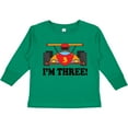 thumbnail image 3 of Inktastic Race Car 3rd Birthday Boys Long Sleeve Toddler T-Shirt, 3 of 5