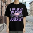thumbnail image 4 of Vintage T Shirt, I Believe In Your Journey, Country Road Print 3,Cotton T-Shirt for Men, 23328520,Black, S, 4 of 9
