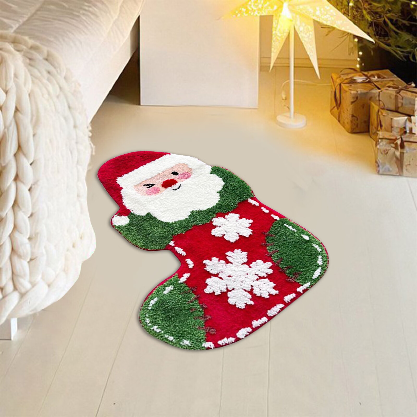  Whim-Wham Christmas Bathroom Rugs Christmas Bathroom Decor Cute Bath  Mat for Kids Small Bath Mats for Tub Non Slip Red Bathroom Rugs Xmas Socks  Green Bath Mat Washable,28''x20''. : Home 