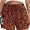 LD Coffee, variant on Cueply Women's Plus Size Shorts Casual Elastic Waist Ruffle Belted Shorts Adjustable Tie Knot Short for Women with Pockets