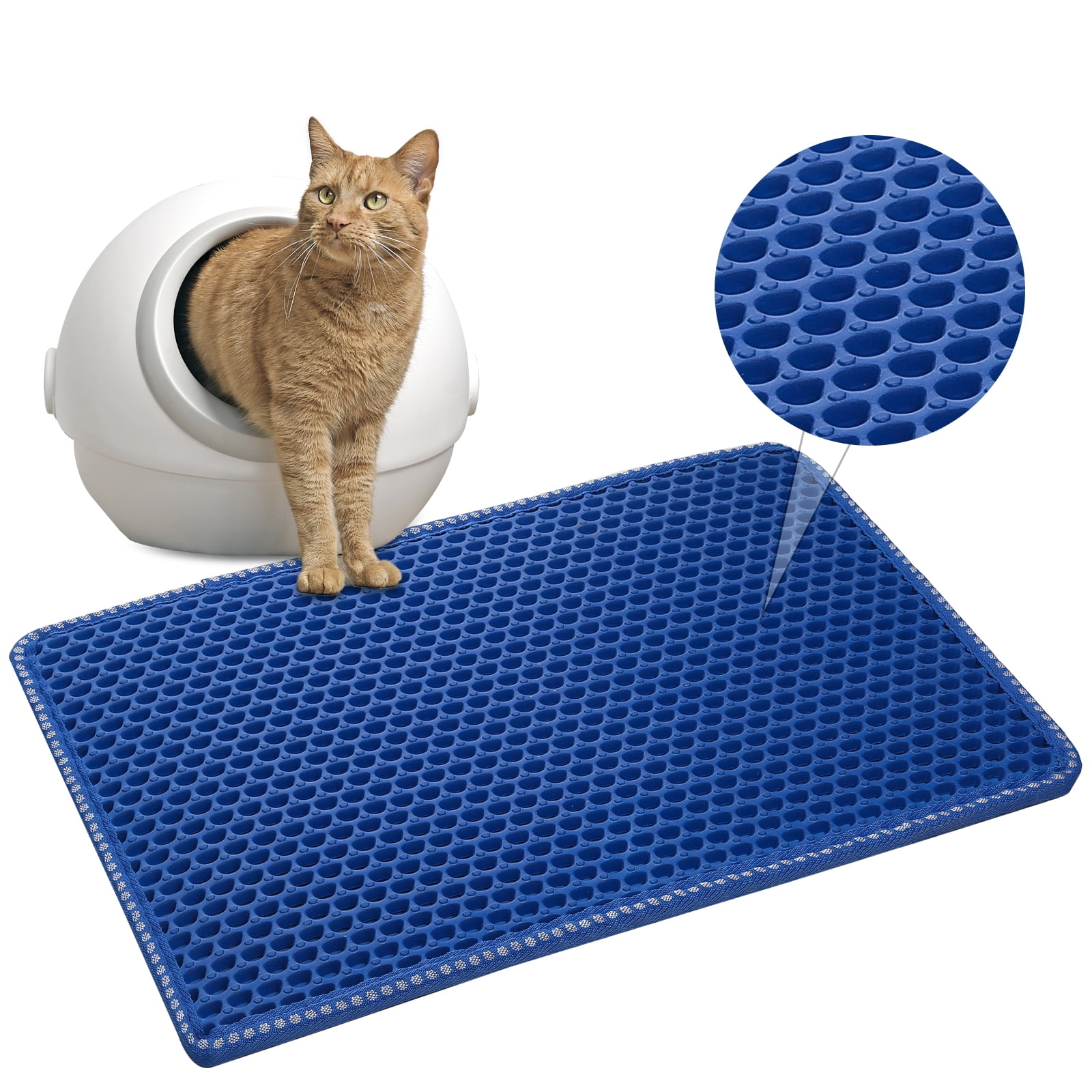 nine bull Double Layer Cat Litter Mat,Kitty Litter Trapping Mat