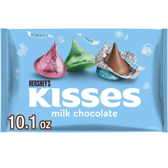 Pack of 2 - Hersheys Kisses Milk Chocolate, Easter Candy Bag, 10.1 Oz