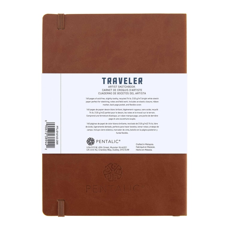 Pentalic Traveler Pocket Artist Drawing Journal, 8x6", 160 Pages photo 8