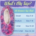 thumbnail image 4 of BambooMN Women's Tie Dye Multicolor Fuzzy Slippers - Purple Puree - Medium - 2 Pairs, 4 of 4