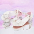 thumbnail image 5 of Zecgelong Girl'S Leather Shoes Dress Spring And Autumn New Children'S Shoes Student Performance Shoes Wedding Banquet Flower Children'S Shoes Toddler Girls Sparkle Sandals Size 5 Size 1.5, 5 of 5