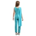 thumbnail image 3 of Aislor Combinaison une Pièce Sans Manches à Sequins pour Filles, Col en V, pour Mariage, Fête, Bal, Bleu Clair 8, 3 of 7