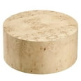 thumbnail image 3 of Pemberly Row 35" Round Modern Burl Wood Coffee Table in Natural, 3 of 9