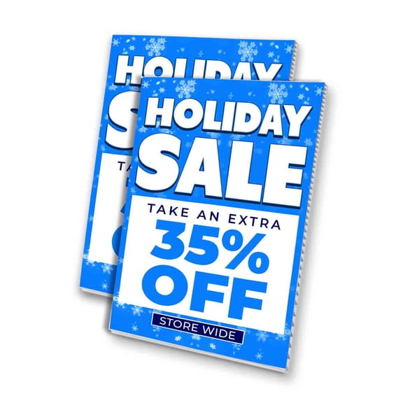 Holiday Sale 35 Percent Off (24" X 36") 4mm Corrugated Plastic Panel, Graphics Applied To 1 Side (Pk of 2)