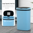 thumbnail image 2 of CL.HPAHKL 13 Gallon Trash Can with Lid, Automatic Trash Can Touchless Motion Sensor Trash Can 50 Liter High-Capacity Broken-Resistant Plastic Garbage Can for Home Kitchen Office (3, Blue), 2 of 11