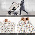 thumbnail image 7 of Yiaed Geometric Retro Print Baby Car Seat Canopy Carrier Cover, Breathable Nursing Cover for Breastfeeding,Multi-Use Infant Carseat Stroller Cover, 7 of 7