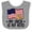 Heather and White, variant on Inktastic My Uncle is My Hero Military Nephew Boys or Girls Baby Bib