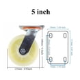 thumbnail image 2 of Ruedas industriales de alta resistencia, ruedas de nailon, ruedas giratorias de 360° for carro, muebles, banco de trabajo, 2 of 7