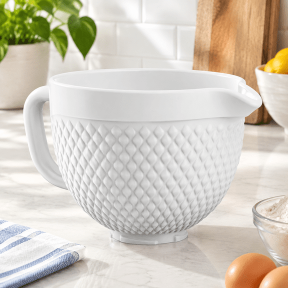 Ceramic Mixer Bowl For Tilt-head Stand Mixers 5-qt