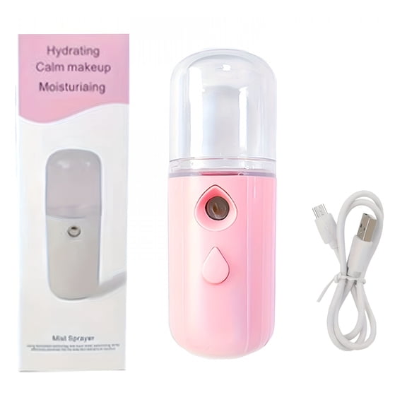 HIBIBUD 2026 New Portable 30Ml Mini Nano Mist Steamer - Instant 15S Heat Up Cordless Battery Operated Compact Travel Garment Steamer for Fabric Ironing Wrinkle Removal Sanitizing and Refreshing