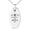 Silver, variant on Stainless Steel Mama Llama No Time For Drama Small Oval Charm Pendant Necklace