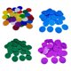 thumbnail image 4 of 100PCS/Set Plastic 19mm Chips Multi Color Markers Fun Family Club Children Game Supplies Counting Math Toys Inevent WJ3911-08, 4 of 7