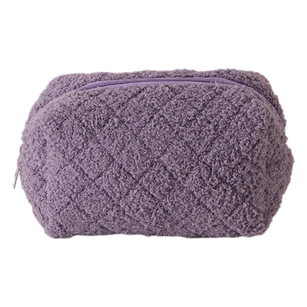 Bolsita Papelería Peluda Bolso Almacenamiento Esponjoso Suave para Mujeres Uso Diario