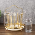 thumbnail image 4 of Nordic Style Metal Countertop Mug Holder, 6 Cup Dryer Kitchen Coffee Mug Tree Countertop Tea Cups Holder Stand, 4 of 8