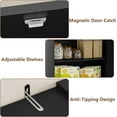thumbnail image 5 of FANRAL 71” Tall Pantry Organizers and Storage Cabinet with Barn Doors & Drawers,Adjustable Shelf for Kitchen Dining Room Living Room Bathroom Office,Black Pantry Cabinet, 5 of 8