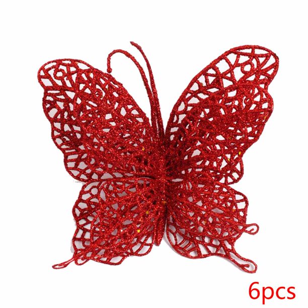 babydream1 8cm Lifelike Artificial Plastic Butterfly Ornaments Plastic