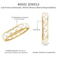 thumbnail image 5 of Rosec Jewels Lab Grown Diamond Eternity Wedding Band for Women - EF-VS Grade - Baguette Diamond Band - Gift for Special Occasions, 10K Yellow Gold, US 6.50, 5 of 8