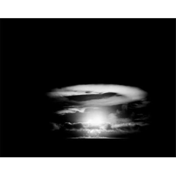 Posterazzi SAL255422510 Pacific Ocean Eniwetok Atoll Fire Ball of Nuclear Detonation Rises Through Clouds During Tests in 1951 Print - 18 x 24 in.
