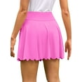 thumbnail image 5 of Charmo Womens High Waisted Sport Skirts Scallped Trim Athletic Tennise Skirts with Pockets, 5 of 7