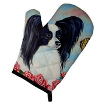 Papillon Black and White Oven Mitt