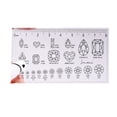 thumbnail image 2 of opvise Nail Art Ruler Waterproof PVC Fake Nails Ruler Nail Ornaments Measuring Gadget Manicure Tools, 2 of 8