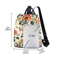 thumbnail image 3 of FORMRS Women's Travel Backpack Purse Anti-Theft Hidden Pockets Casual Shoulder Bag, Beige Floral, 3 of 7