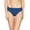 Blue, variant on Women's Island Goddess Scallop Edge Hipster Bikini Swimsuit Bottom Swimwear, Midnight, 10