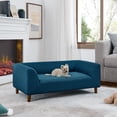 thumbnail image 2 of LHYY Pet sofa with backrest and armrests,modern rectangular pet sofa suitable for small and medium dogs,soft cushion comfortable dog sofa,BLUE, 2 of 8