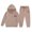 Khaki, variant on Xmyrz Girl Outfits Pants Set Cherry Print Comfy Bow Basic Relaxed Versatile Breathable Clothes Sets