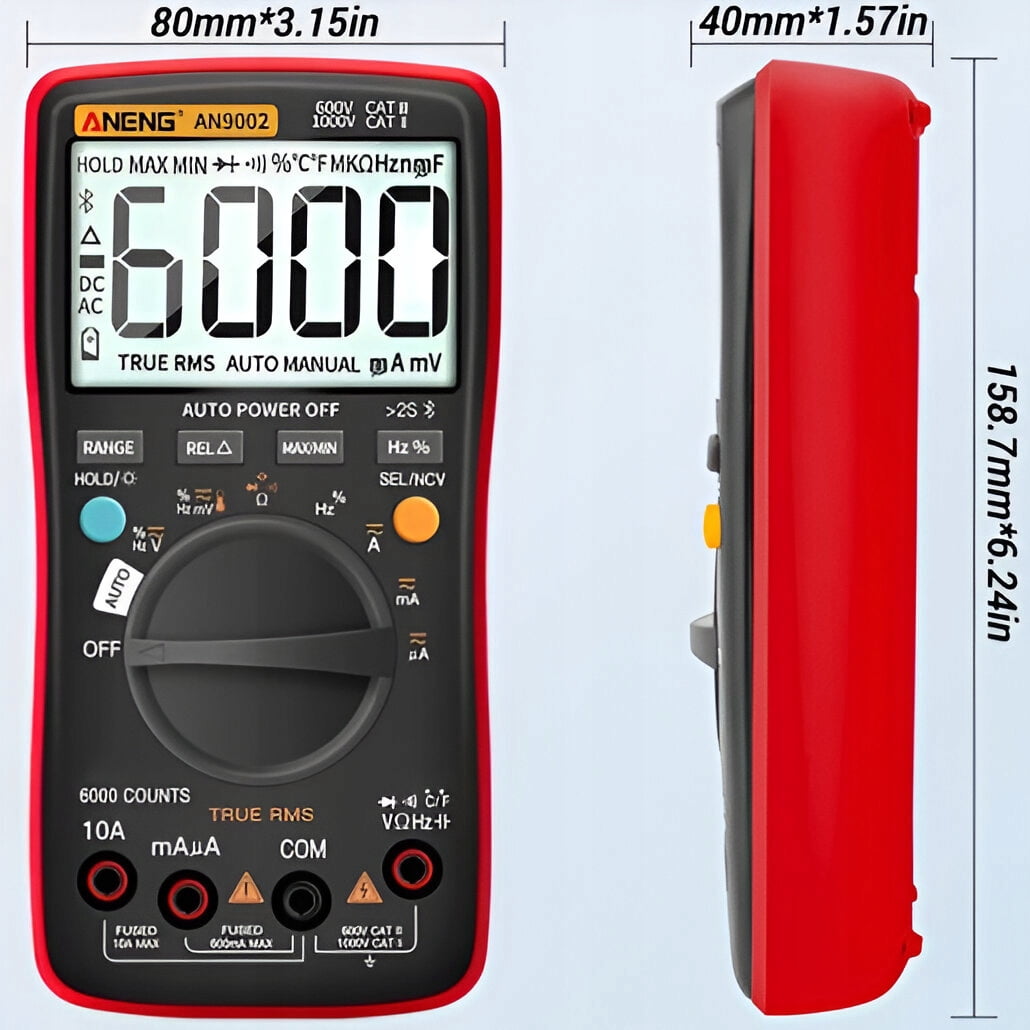 Bluetooth APP intelligent anti-burn multimeter anti-burn remote data monitoring online resistance power