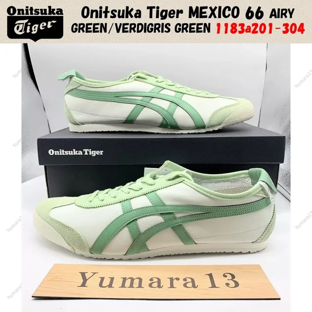 Onitsuka Tiger MEXICO 66 AIRY GREEN/VERDIGRIS GREEN 1183a201-304 Unisex Size