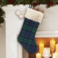 thumbnail image 3 of Holiday Time 21 inches Blue and Green Plaid Stocking, 3 of 3